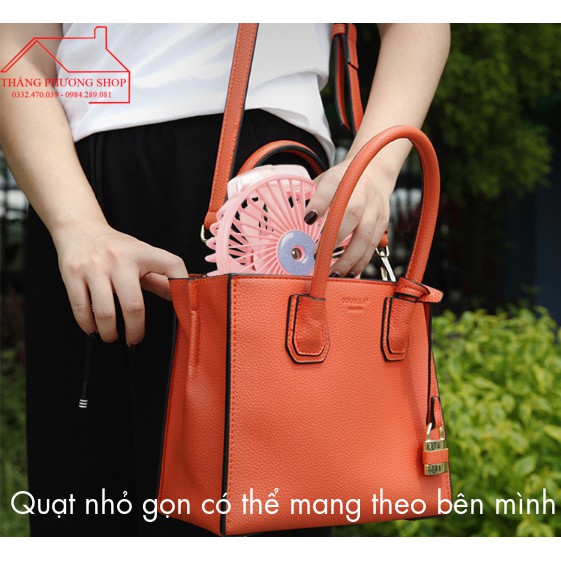Quạt Phun Sương Tích Điện Cầm Tay - Để Bàn Mini F168 Chính Hãng | BigBuy360 - bigbuy360.vn