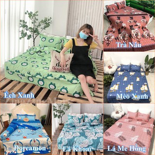 Chăn hè đẹp trần bông cotton poly sét 5 món (Được lựa mẫu)