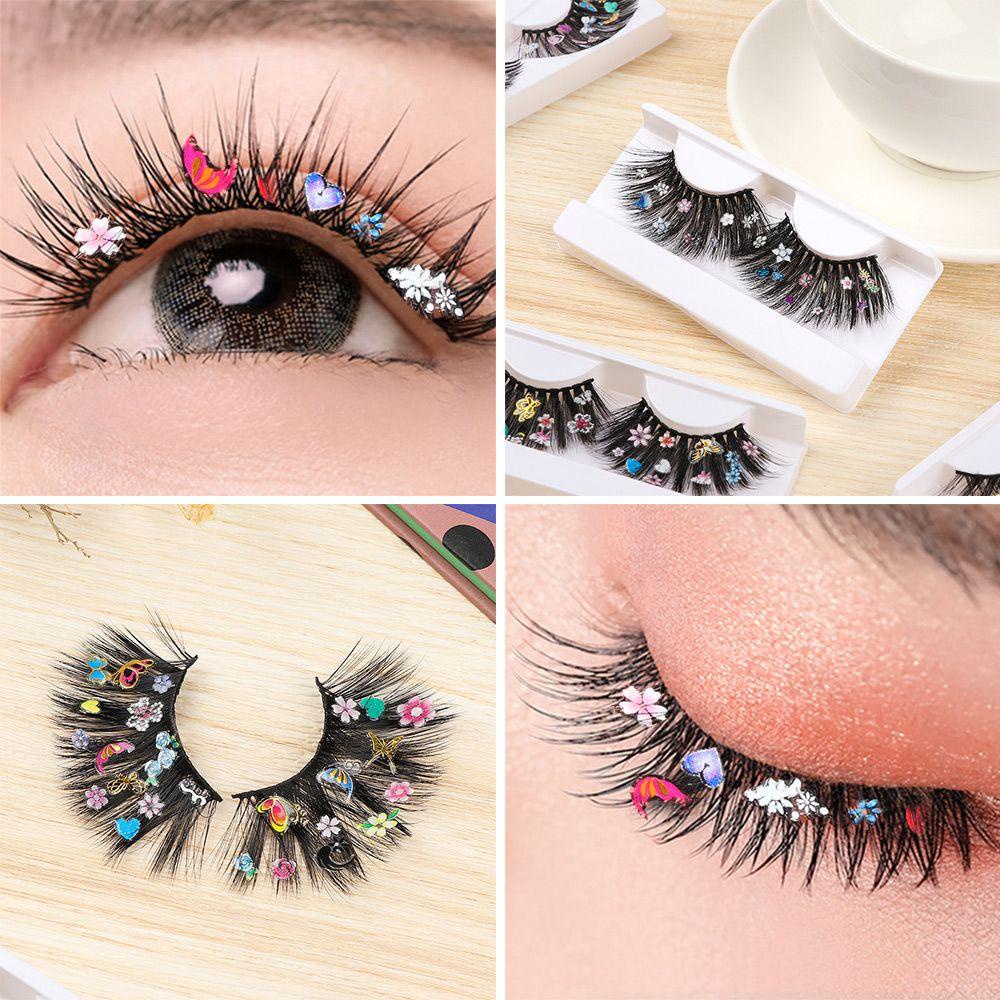 Lông Mi Giả Handmade MIH Họa Tiết Hoa Trang Trí Cho Bữa Tiệc