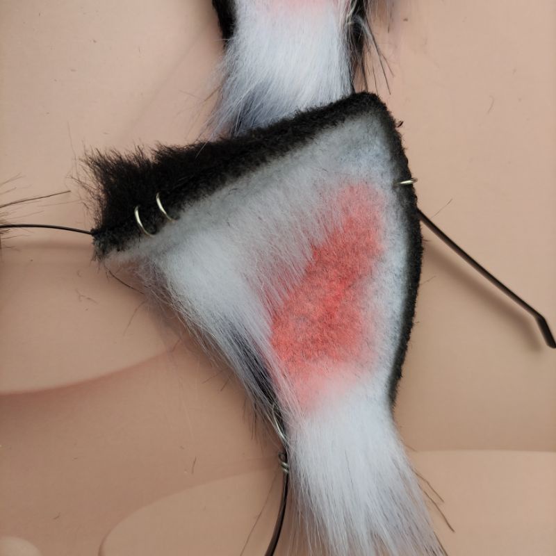 Cài tóc hình tai mèo có khuyên tai hoá trang cosplay | BigBuy360 - bigbuy360.vn