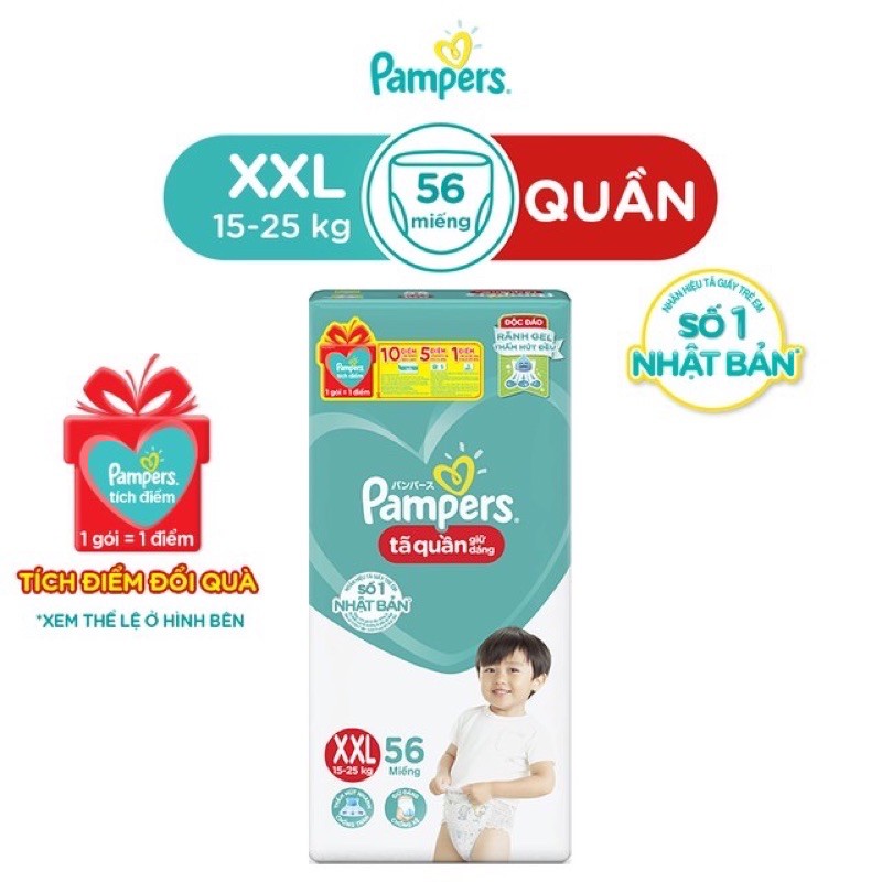 [TOàn QUỐC ]Tả quần Pampers  Giữ dáng M74/L68/ XL48/XL62/ XXL56 mẫu mới