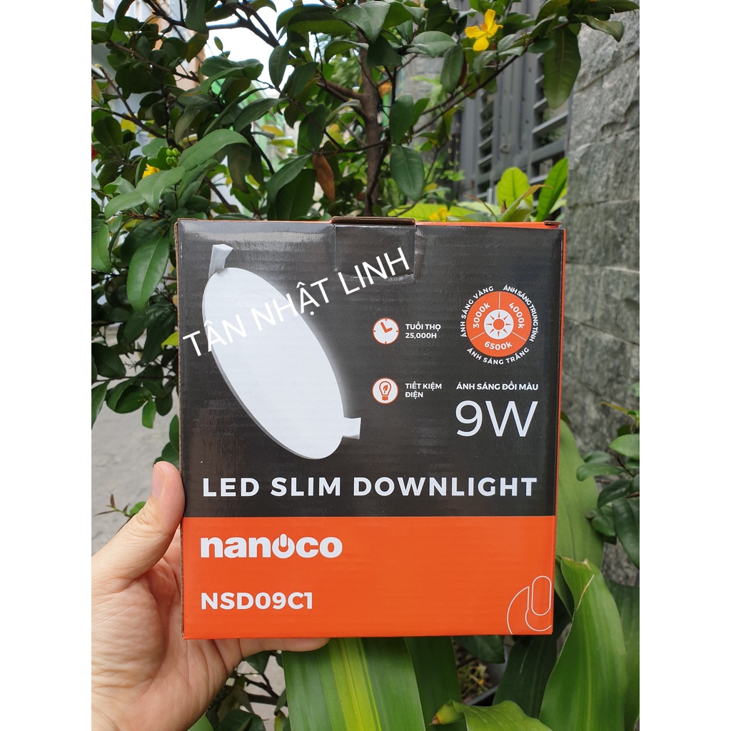 Đèn led đổi màu siêu mỏng âm trần Nanoco 9W NSD09C1 - 12W NSD12C1