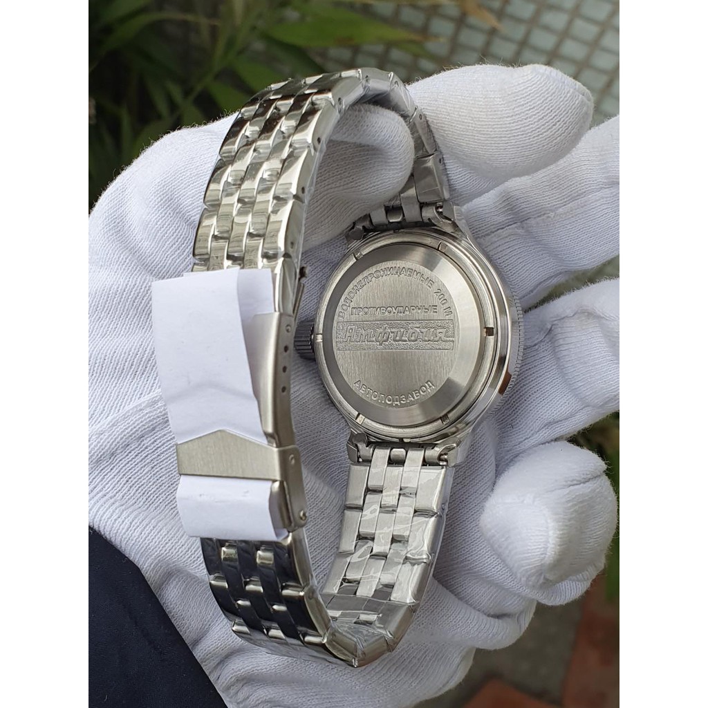 Đồng hồ nam Vostok máy cơ tự động Automatic, size mặt 40, chống nước tốt 20 ATM. Đồng hồ Nga Vostok Amphibia 420432