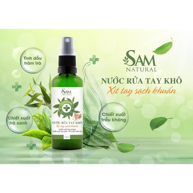 Nước rửa tay khô Sam Natural