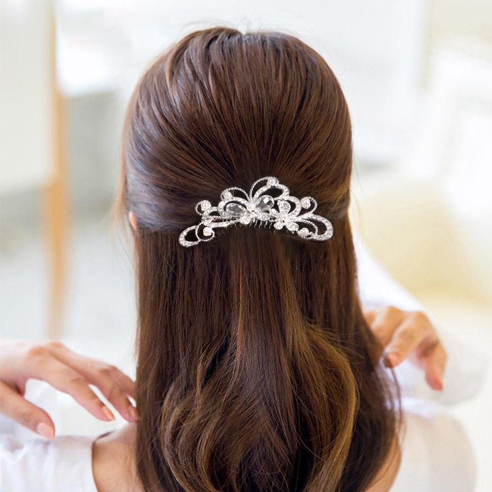 FAY Lược Cài Tóc Cô Dâu Đính Hoa