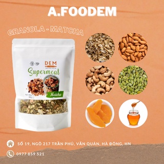 Ngũ Cốc Granola Giảm Cân Vị Matcha Không Đường - Demfoods