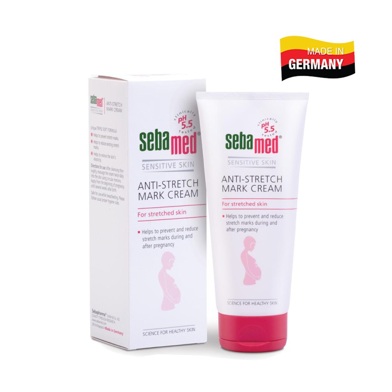 Kem ngăn ngừa rạn da bà bầu Sebamed Anti-Stretch Mark Cream pH5.5 (200ml)