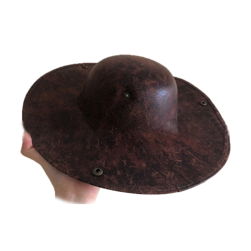 Mũ Cao Bồi Giả Da Dày Dặn Có Vành Phong Cách Cao Bồi Phương Tây Cho Nam Và Nữ