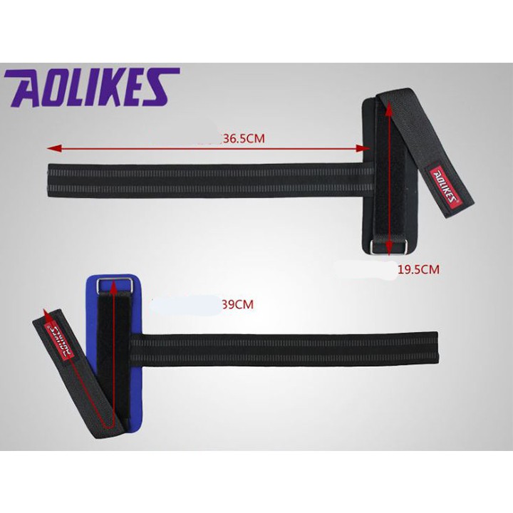 Dây kéo lưng lifting straps Aolikes A7638 (1 đôi)