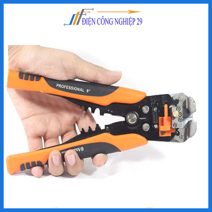 Kìm Tuốt Dây-Bấm Cốt Tự Động Asaki AK-0339