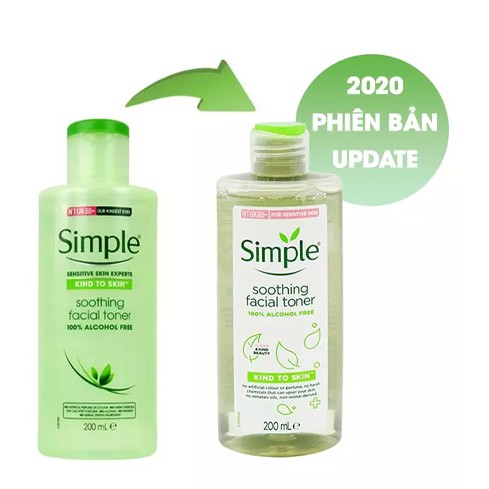 💧𝐅𝐫𝐞𝐞𝐒𝐡𝐢𝐩 𝐗𝐓𝐑𝐀💧 Toner Lành Tính SIMPLE KIND TO SKIN SOOTHING FACIAL - Nước hoa hồng Simple 200ml - Da.d Cosmetics | BigBuy360 - bigbuy360.vn