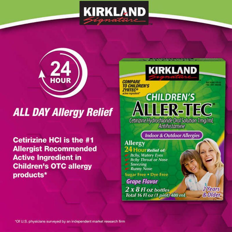 Siro/ Viên chống dị ứng Kirkland Signature Aller