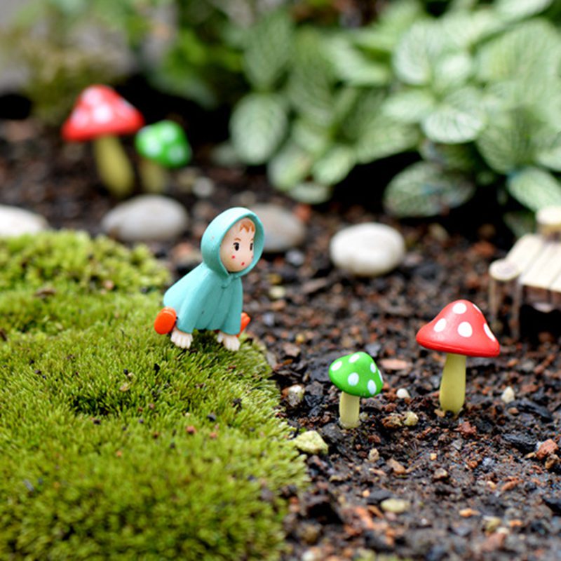 3 mô hình cây nấm nhỏ xinh trang trí sân vườn