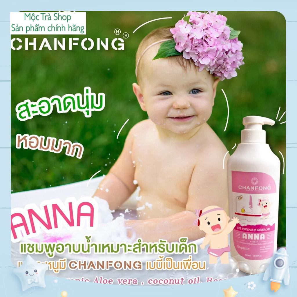 Sữa tắm gội hữu cơ (organic) toàn thân cho bé sơ sinh hương Tuyết Tùng CHANFONG - Namo và Anna nhập khẩu Thái lan
