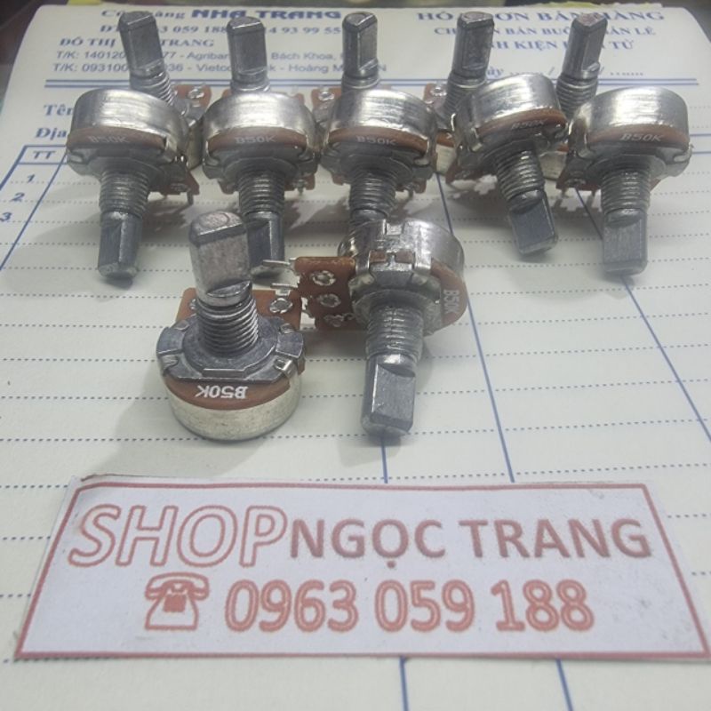 Chiết Áp 50K Đơn Vát Cho Âm Ly 3 Chân