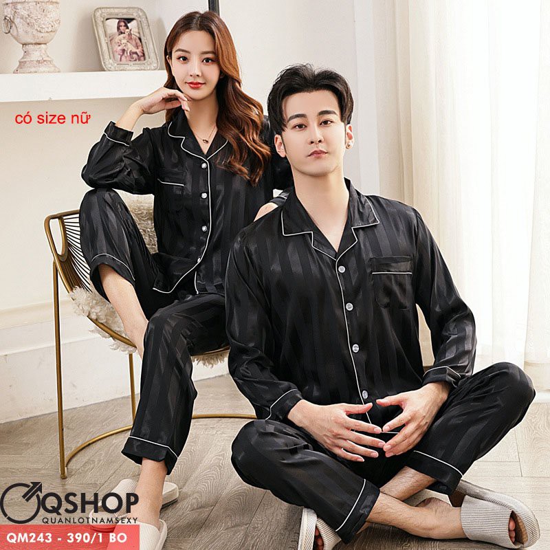 BỘ ĐỒ PIJAMA  NAM NỮ CAO CẤP QSHOP QM243