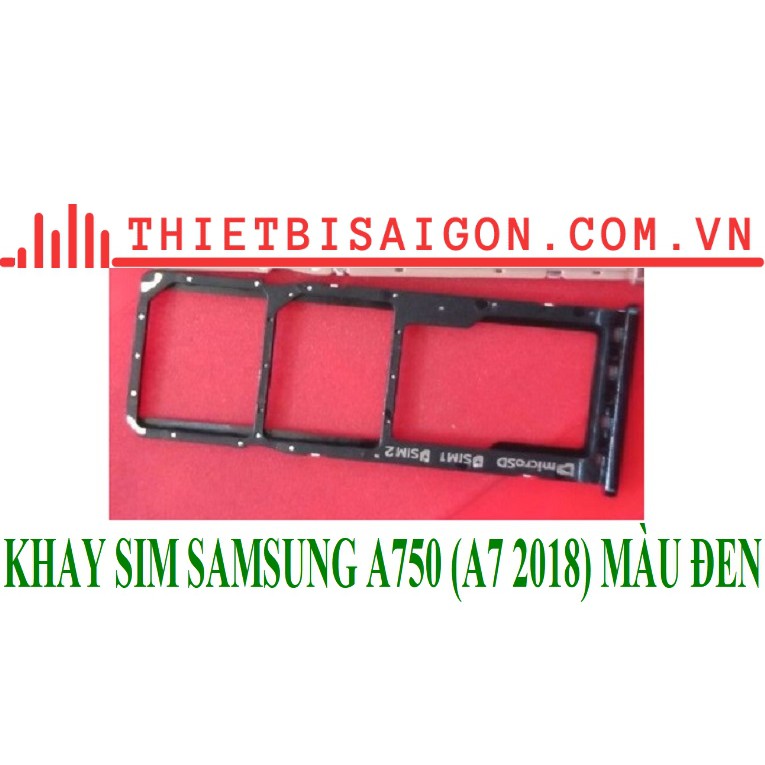 KHAY SIM SAMSUNG A750 (A7 2018) MÀU ĐEN