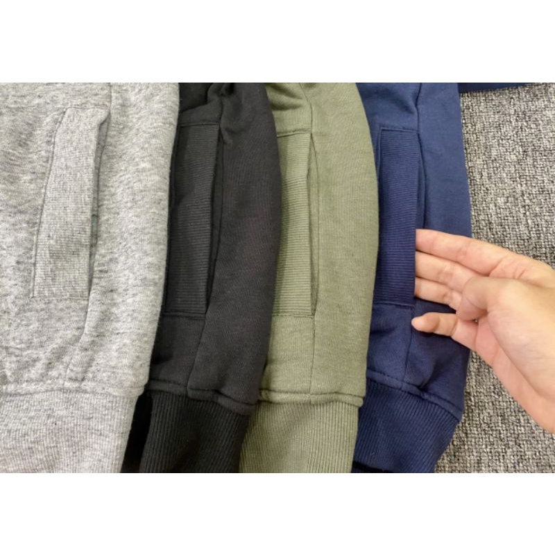Áo khoác nỉ lót lông cừu xuất dư size đại cho bé trai, bé gái 20-70kg