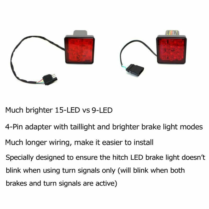 Vỏ BọC ĐèN Phanh 15 LED 2 Inch Cho Xe TảI