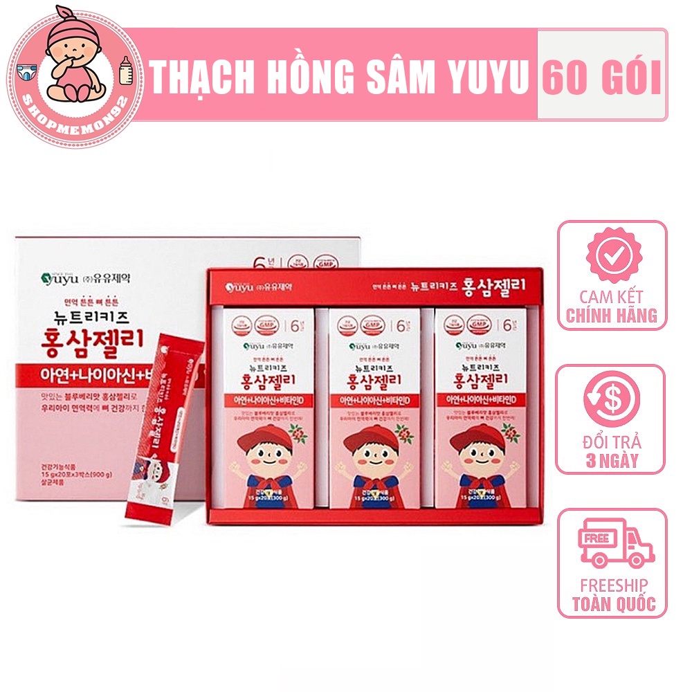 Thạch hồng sâm Yuyu Hàn Quốc cho bé từ 8 tháng tuổi