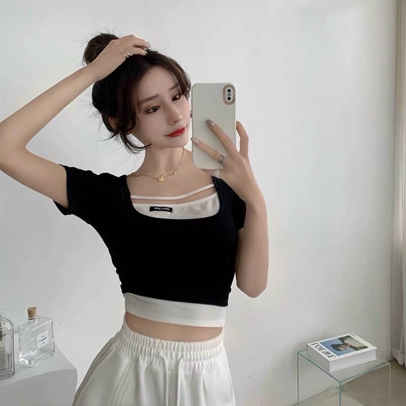 Áo Ulzzang Phối Dây Phong Cách