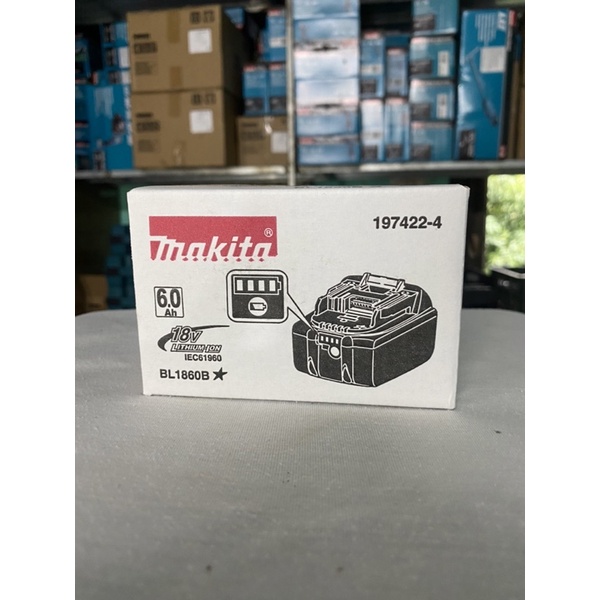 18V/6.0Ah Pin Lithium-Ion Makita BL1860B (197422-4)
