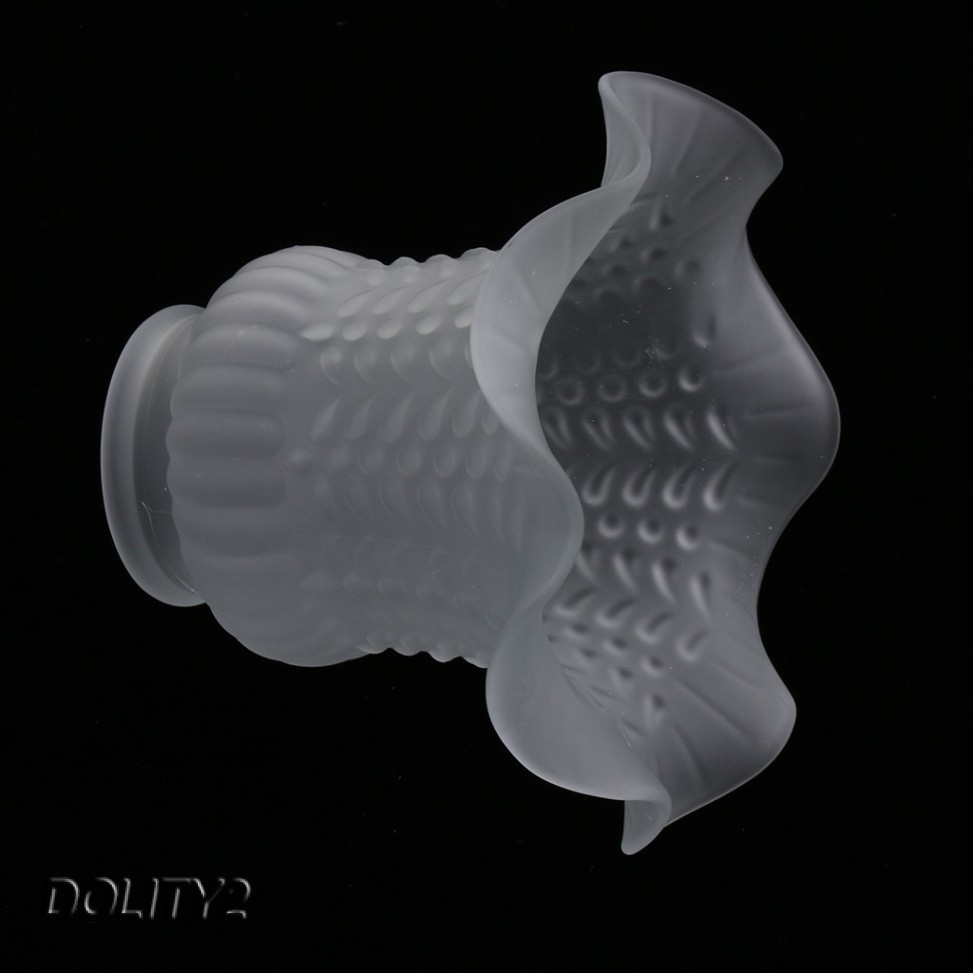 2pcs Glass Ceiling Fan Light Chandelier Wall Sconce Light Lamp Shades Cover