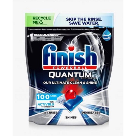 Viên rửa bát finish quantum ultimate 100 viên dùng cho máy rửa bát - ảnh sản phẩm 1