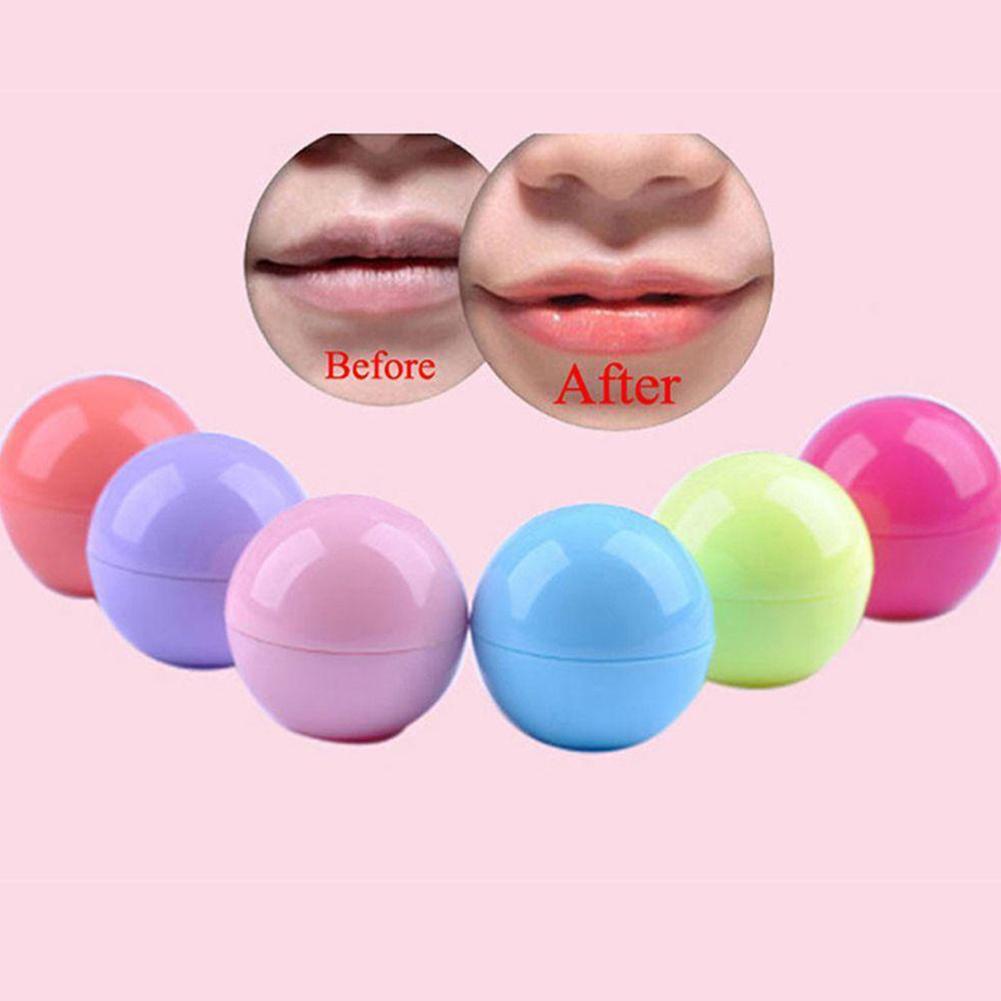 Màu Sắc (Hàng Mới Về) Son Môi Hình Quả Bóng Nhiều Màu Sắc Chăm Sóc Môi H0E7