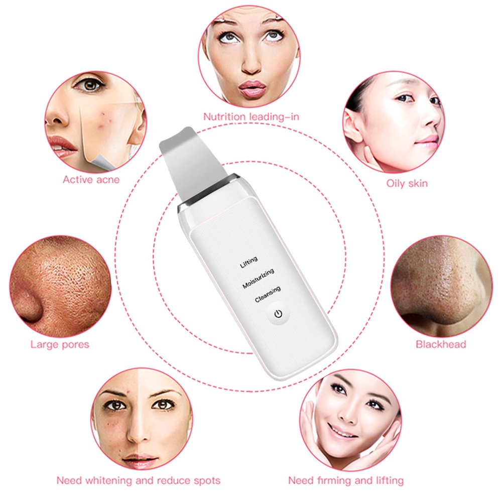 Máy tẩy da chết SALORIE với sóng siêu âm hỗ trợ sạch mụn đầu đen