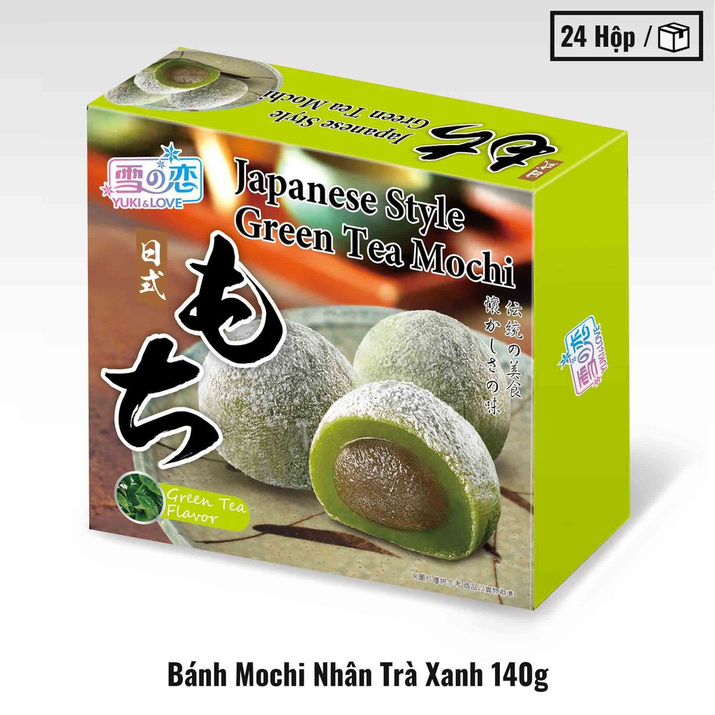 Bánh Mochi nhân trà xanh Yuki & Love 140g