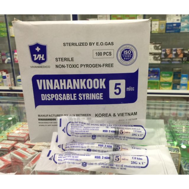 Bơm Tiêm Sử Dụng Một Lần Vinahankook Các Size