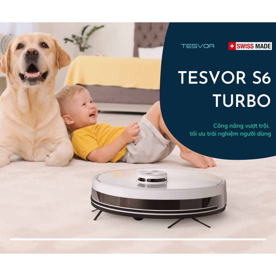 ROBOT HÚT BỤI THỤY SỸ TESVOR S6 TURBO