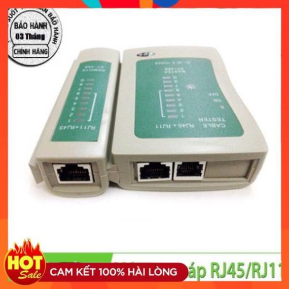 [Chính Hãng] Hộp test mạng đa năng RJ11 kèm pin-hộp test tốc độ mạng lan internet wifi