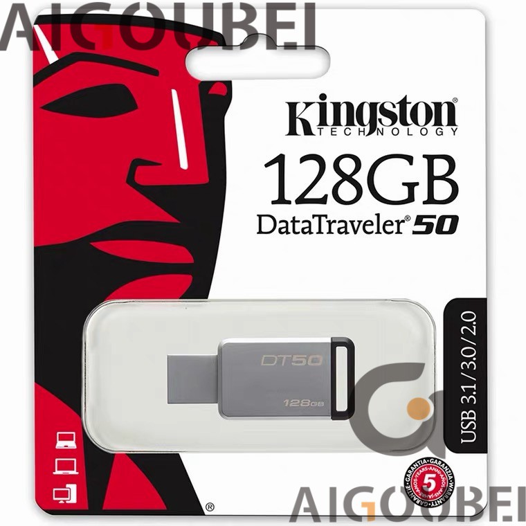 [Spot &amp; COD] DT50 Flash Drive 128GB Metal Tốc độ cao Ổ đĩa flash U Disk Flash Drive