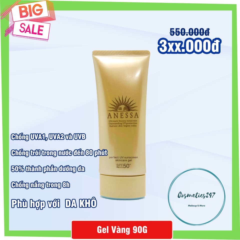 Kem chống nắng Anessa Perfect UV Sunscreen Skincare Milk SPF 50+ PA++