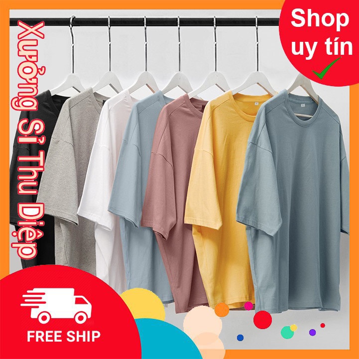 ÁO THUN TAY LỠ THỤNG TRƠN SIÊU ĐẸP ÁO UNISEX