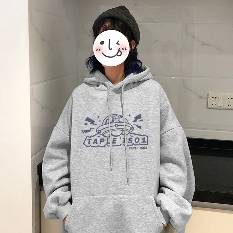 Áo Hoodies Tay Dài Thiết Kế Dáng Rộng Phong Cách Hàn Quốc | BigBuy360 - bigbuy360.vn
