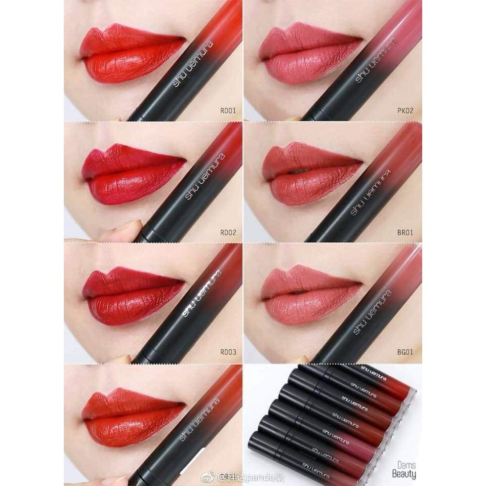 Son kem lì Shu Uemura Matte Supreme Lacquer Lipstick 5.4g (#RD01: Đỏ tươi)