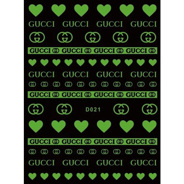 Hình dán móng tay Dạ quang 6