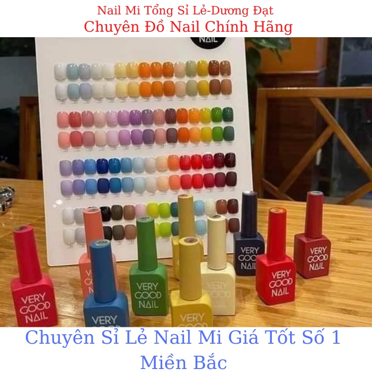 [GIÁ HỦY DIỆT]sét sơn gel very good nail 60 màu CHÍNH HÃNG ,tặng base top +bảng màu + box hàn-Nail Mi Tổng Sỉ Lẻ