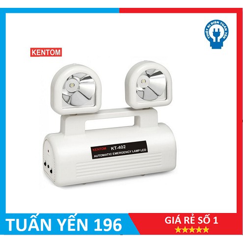 Đèn sạc chiếu sáng khẩn cấp KT402 Kentom (Ánh sáng trắng)