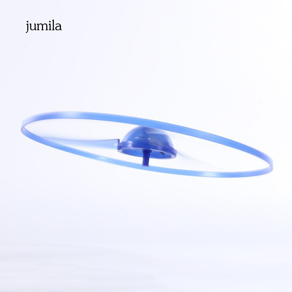 Đĩa bay đồ chơi xoay tay có gắn đèn LED vui nhộn cho bé