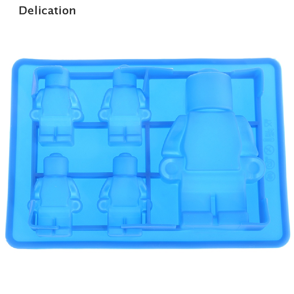 Khuôn silicone làm bánh thiết kế hình người máy 3D độc đáo dễ thương