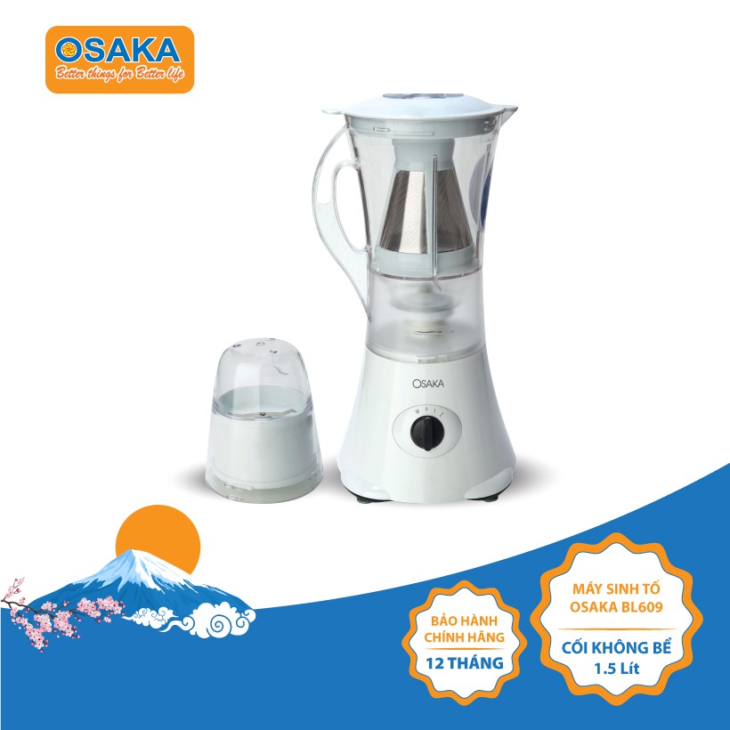 [FREESHIP - GIA DỤNG CAO CẤP] - Máy xay sinh tố Osaka BL609 - làm được sữa đậu nành