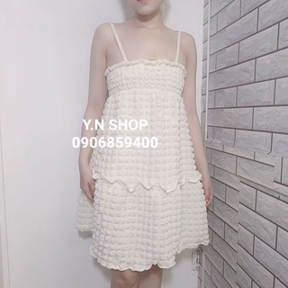 [Ảnh thật] Đầm xốp 2 dây Babydoll