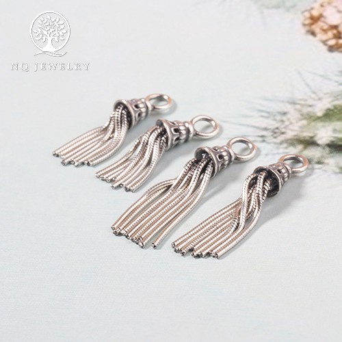 Charm bạc 925 hình chuông dài treo - NQ Jewelry