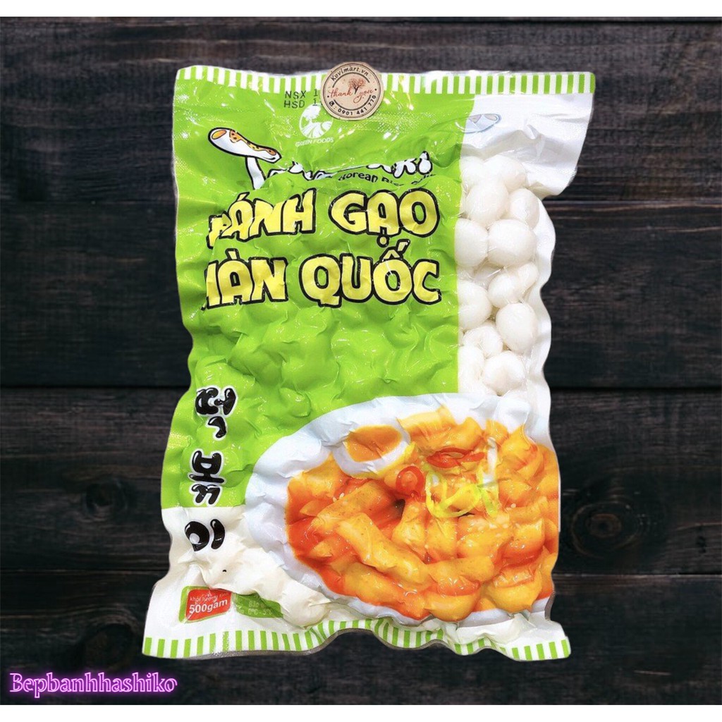 BÁNH GẠO TOKBOKKI HÌNH SAO HOA TIM GÓI 500G