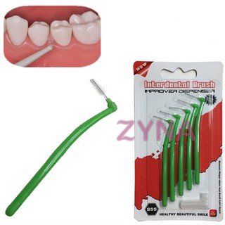 Set bàn chải vệ sinh kẽ răng hình chữ L 0.05mm chuyên dụng