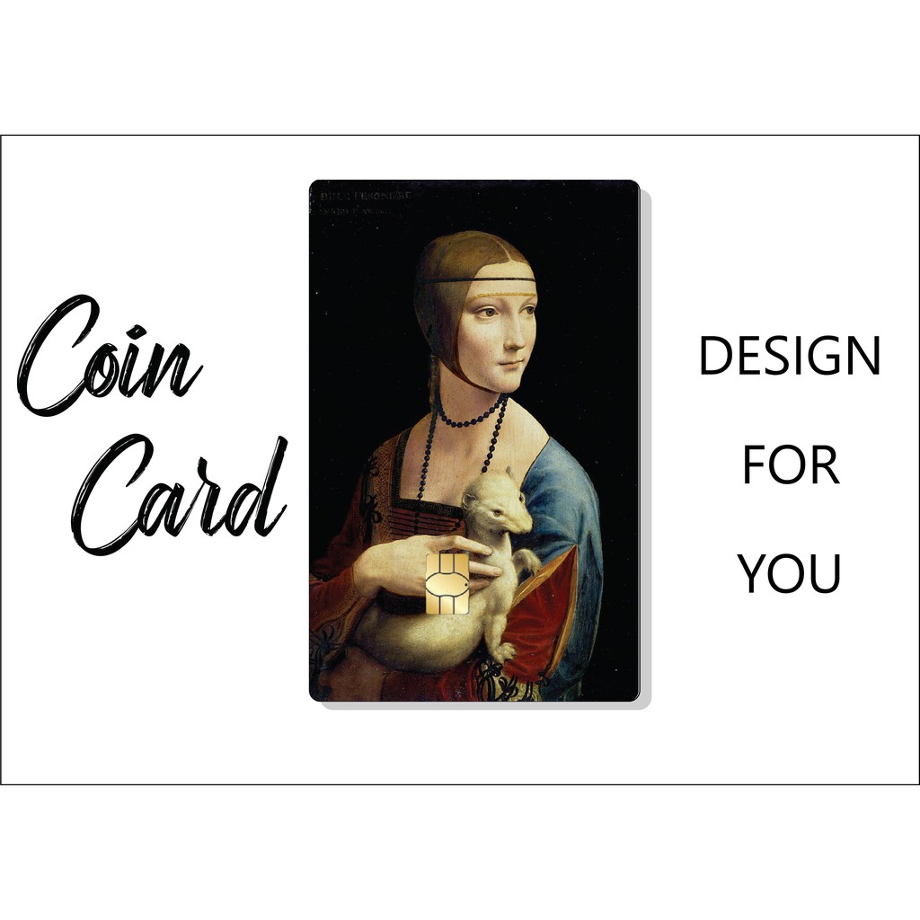 Leonardo da Vinci  - Sticker dán Thẻ ATM, Debit ,Thẻ Từ, Thẻ Chung Cư | COINCARD